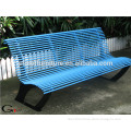 Powder coated metal modern outdoor furniture steel seating bench
